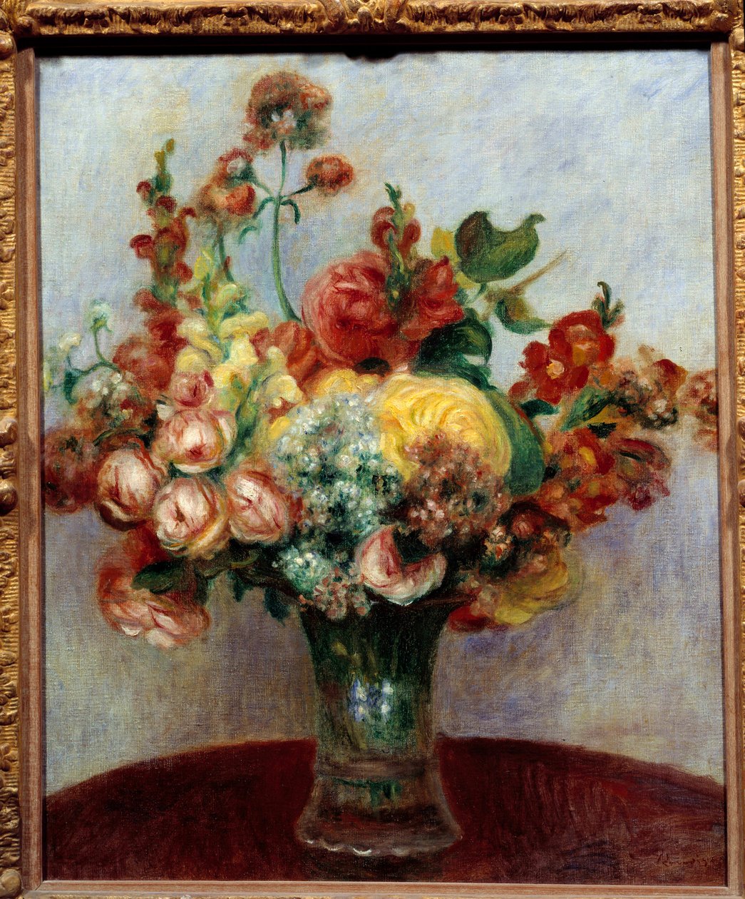 Blumen in einer Vase. Gemälde von Pierre Auguste Renoir (1841-1919) von Pierre Auguste Renoir