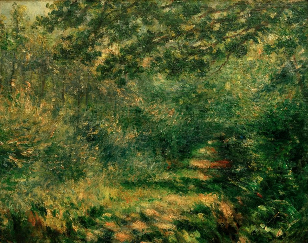 Der Weg im Wald von Pierre-Auguste Renoir