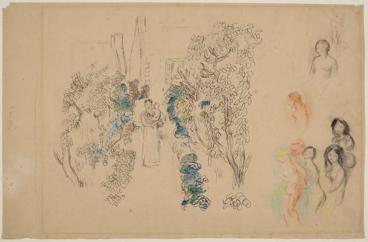 Landschaft und Figuren von Pierre Auguste Renoir