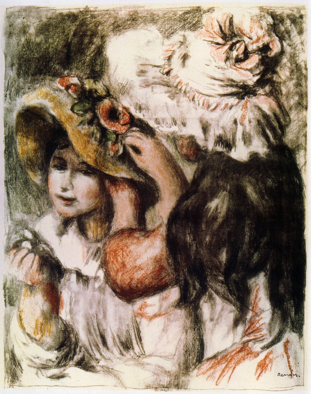 Der angeheftete Hut, 1898 von Pierre Auguste Renoir