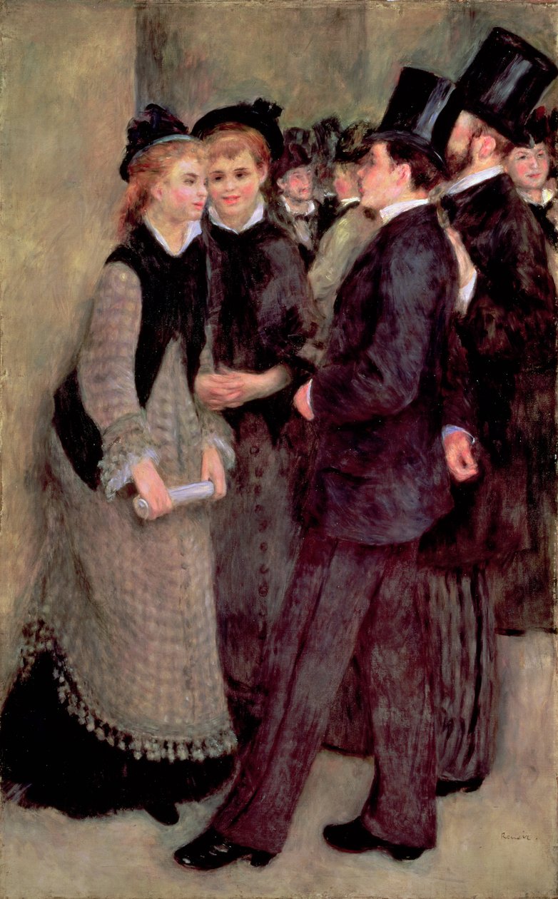 Verlassen des Konservatoriums (La Sortie du conservatoire) 1877 von Pierre Auguste Renoir