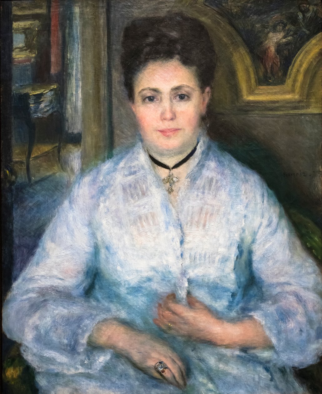 Madame Victor Choquet in Weiß von Pierre Auguste Renoir