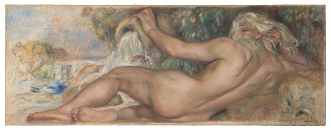 Akt in einer Landschaft oder Der Fluss von Pierre Auguste Renoir