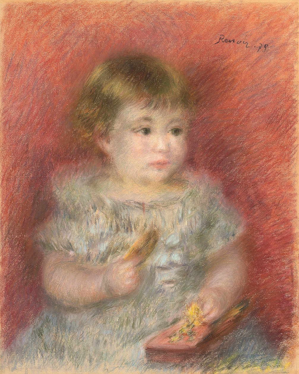 Porträt eines Babys (Lucien Daudet) von Pierre Auguste Renoir