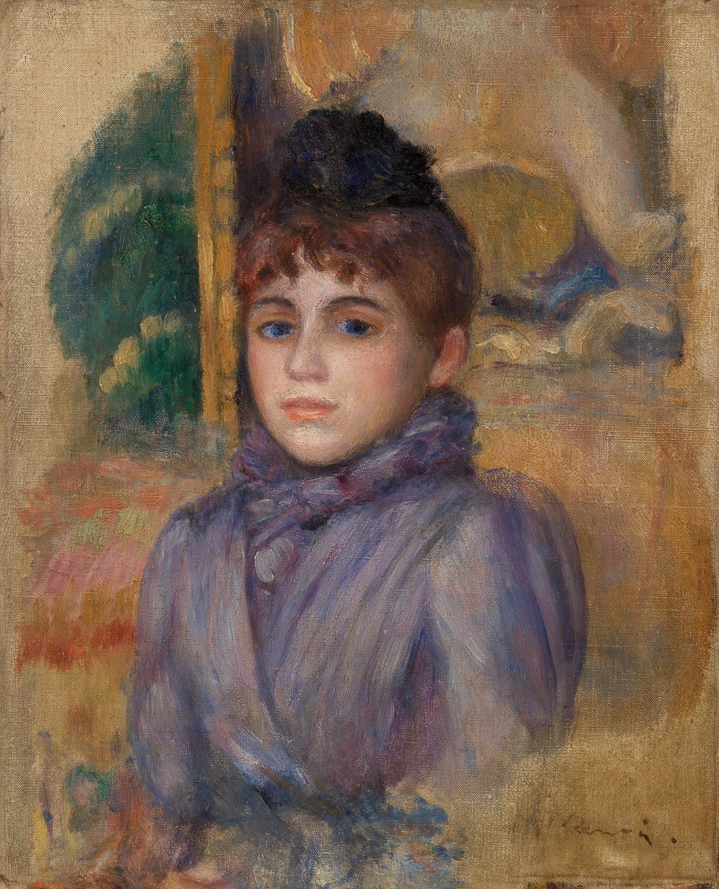 Porträt einer jungen Frau von Pierre Auguste Renoir