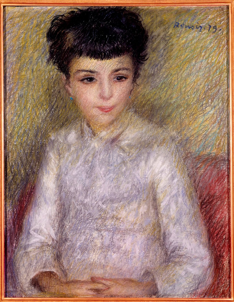 Porträt eines jungen Mädchens. Gemälde von Pierre Auguste Renoir (1841-1919) von Pierre-Auguste Renoir