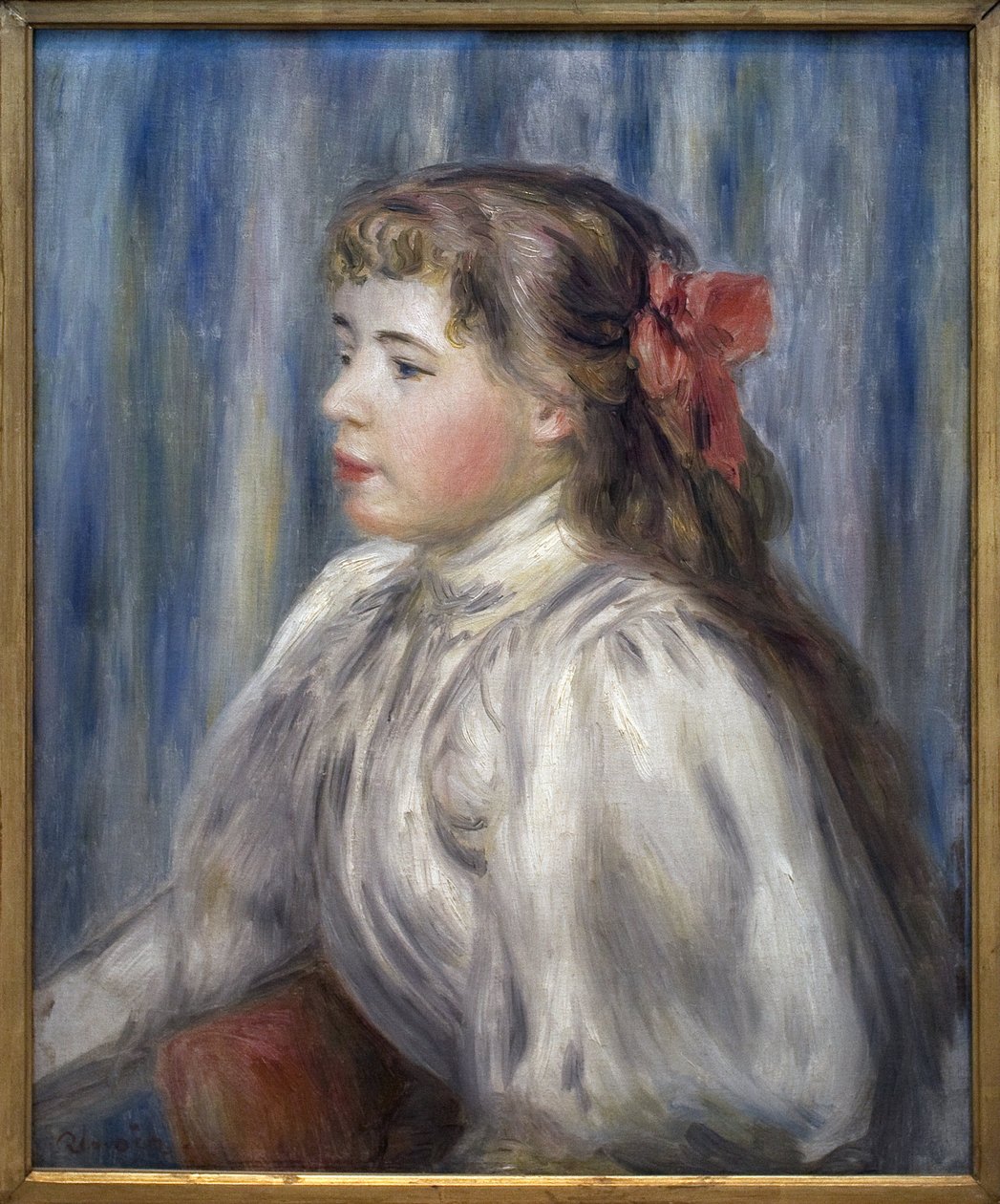 Porträt eines jungen Mädchens von Pierre Auguste Renoir