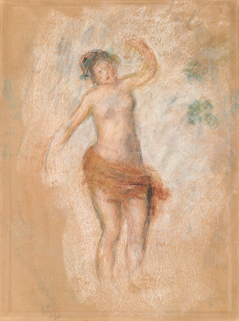 Studie einer Faunfrau, die für "Ödipus Rex" tanzt, ca. 1900 von Pierre Auguste Renoir