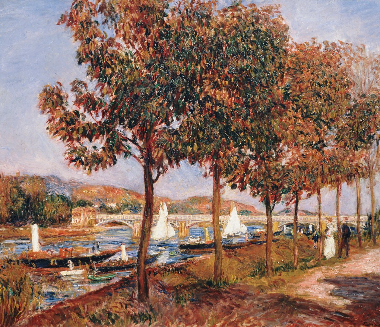 Die Brücke von Argenteuil von Pierre Auguste Renoir