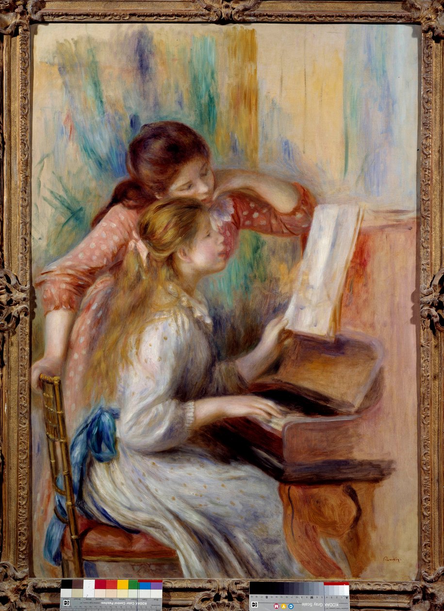 Junge Mädchen am Klavier von Pierre Auguste Renoir