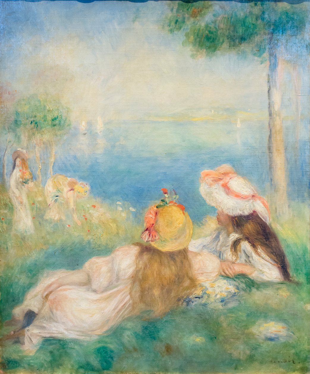 Junge Mädchen am Meer, ca. 1894 von Pierre Auguste Renoir