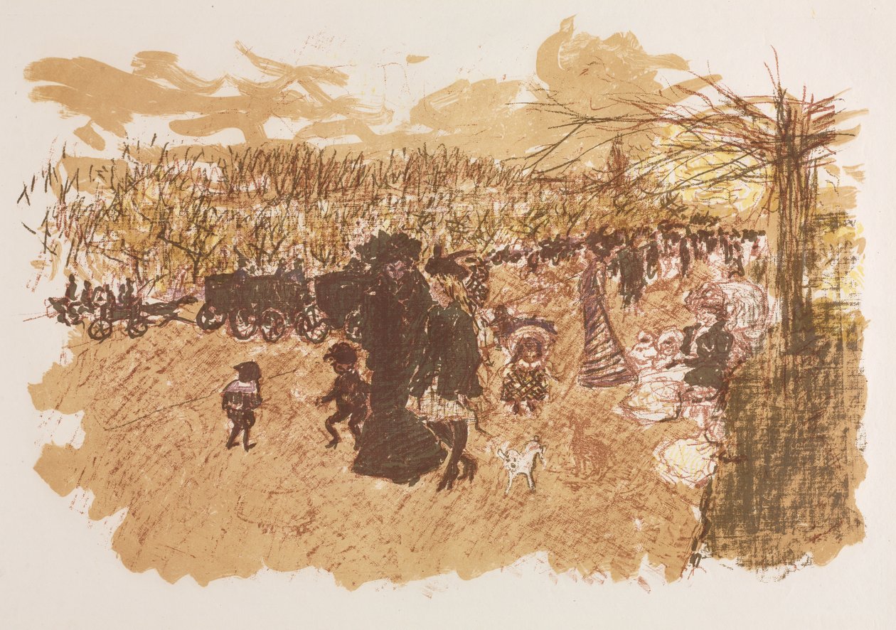 Avenue du Bois de Boulogne von Pierre Bonnard