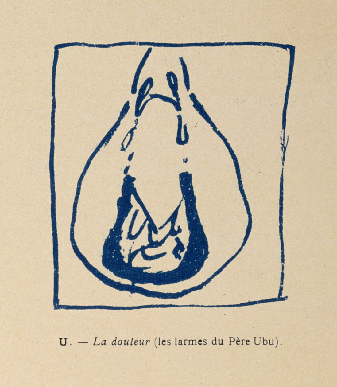 Trauer - Pere Ubus Tränen, aus dem Alphabet von Pere Ubu von Pierre Bonnard