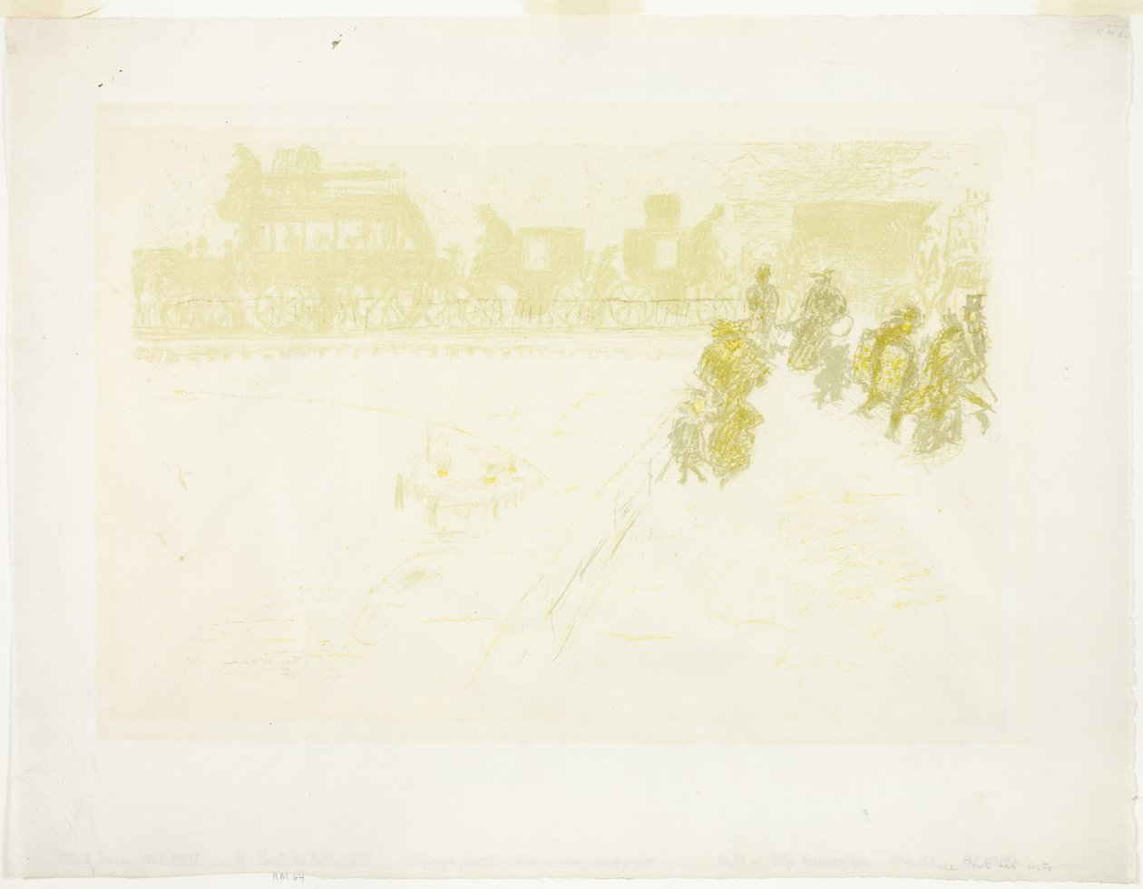 Die Brücke, aus Einige Aspekte des Pariser Lebens von Pierre Bonnard