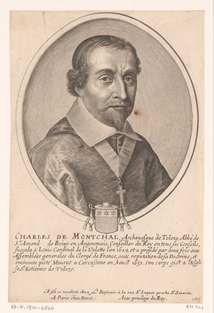 Porträt von Charles de Montchal von Pierre Daret