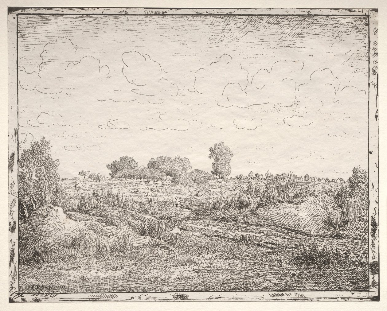 La Plaine de la Plante à Biau von Pierre Etienne Theodore Rousseau