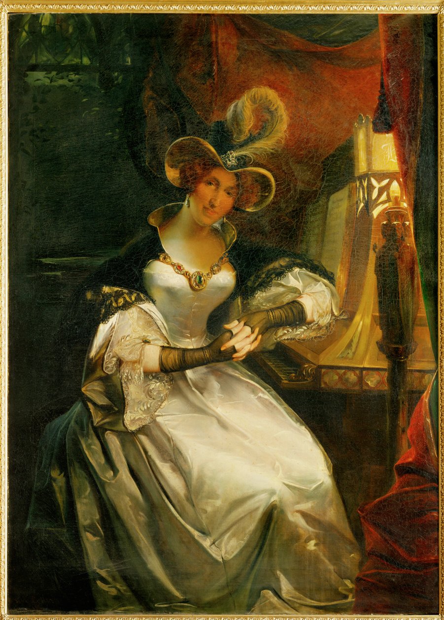 Königin Hortense Bonaparte, Gemahlin von Napoleons Bruder Louis, König von Holland, und Mutter von Napoleon III. von Pierre Felix Cottrau