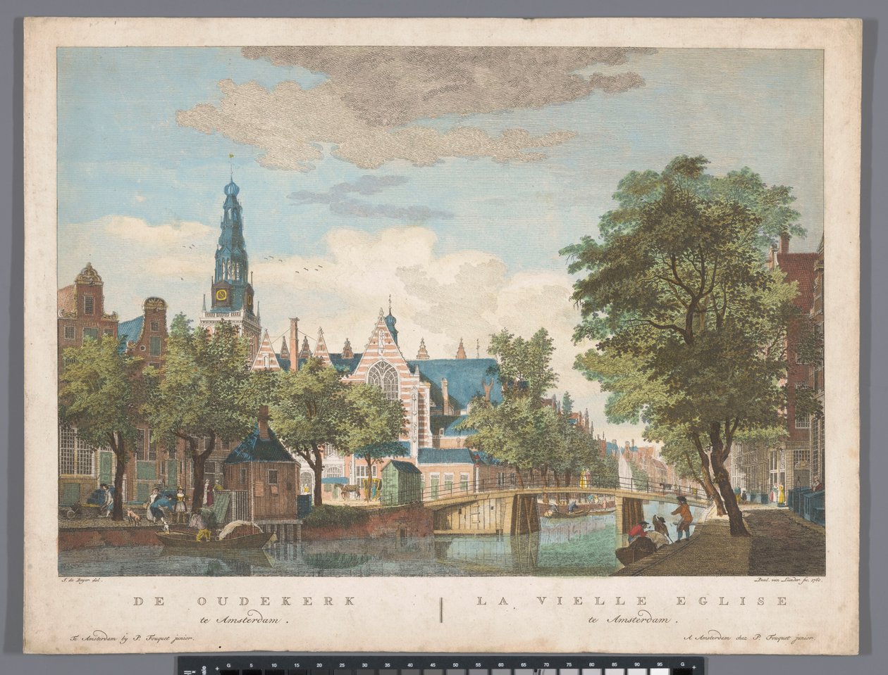 Ansicht der Oude Kerk in Amsterdam von Pierre Fouquet