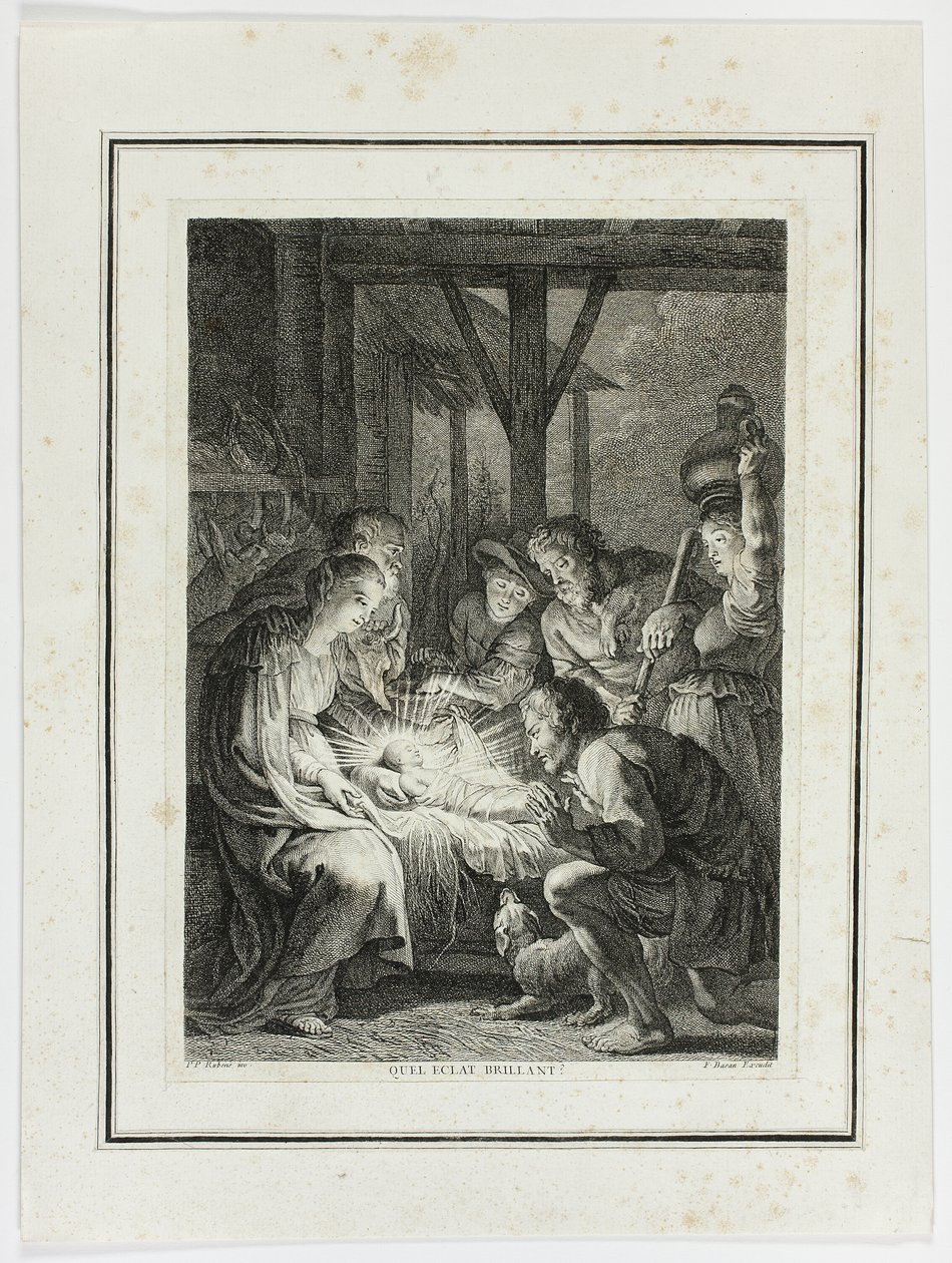 Anbetung der Hirten von Pierre François Basan