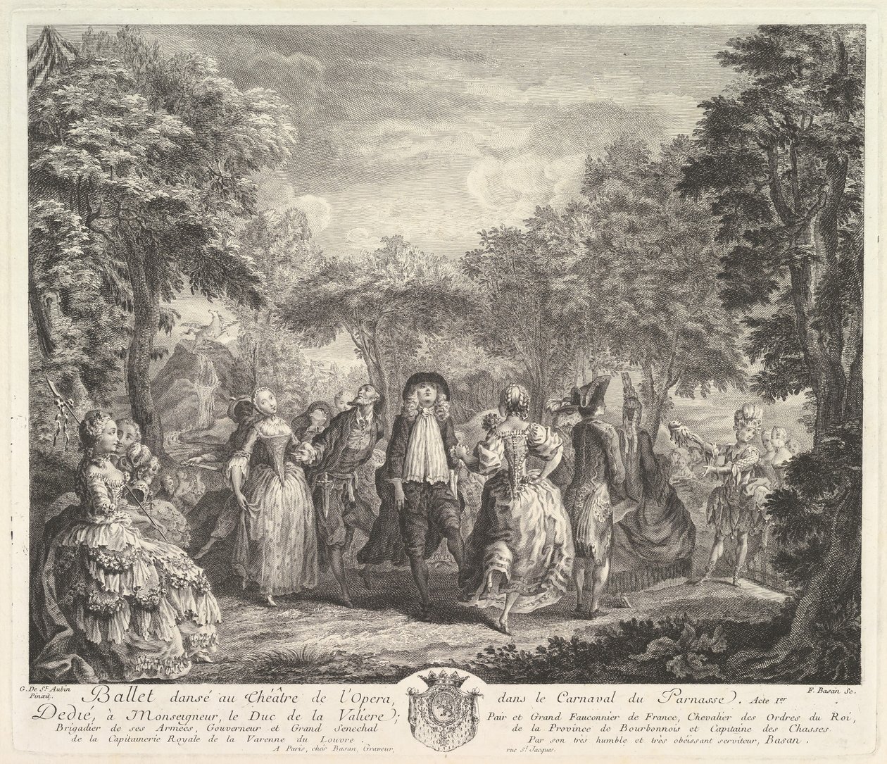 Le Carnaval du Parnasse, 1761-62 von Pierre François Basan