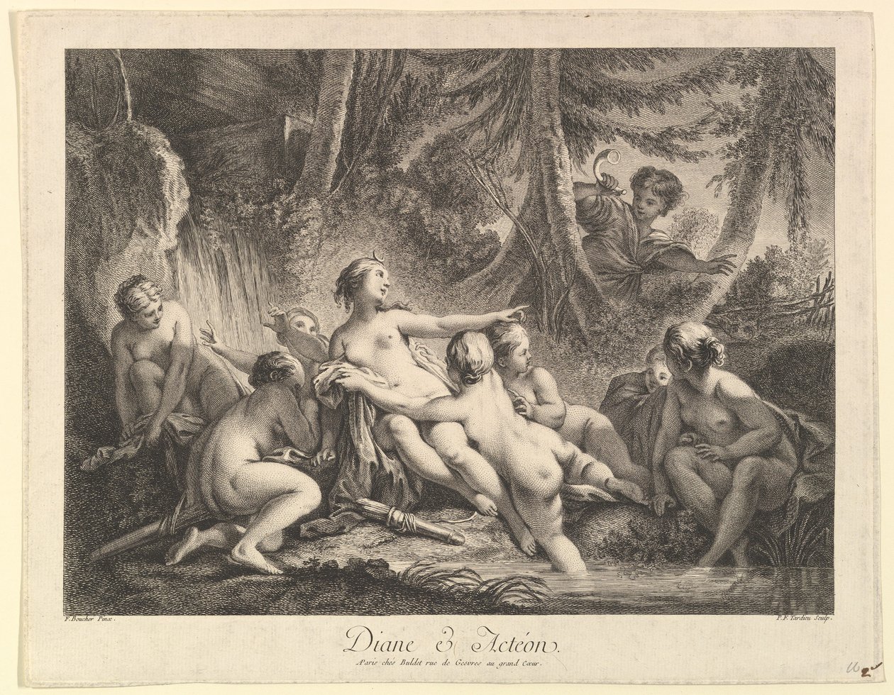Diana und Aktäon von Pierre François Tardieu