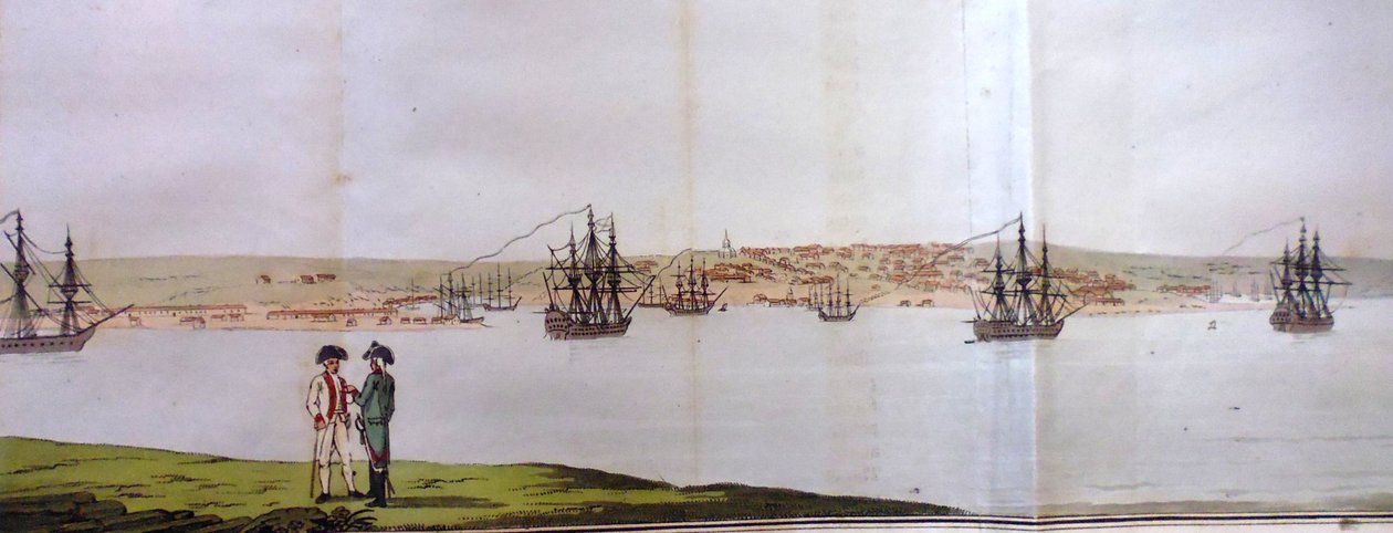 Hafen von Sewastopol. Aus Reisen durch die südlichen Provinzen des russischen Reiches 1793 und 1 von Pierre François Tardieu
