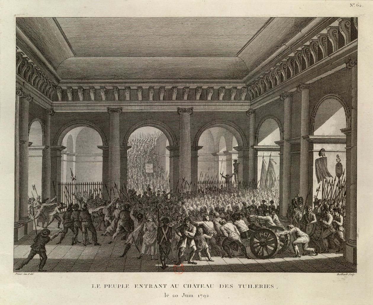 Das Volk betritt das Schloss der Tuilerien von Pierre Gabriel Berthault