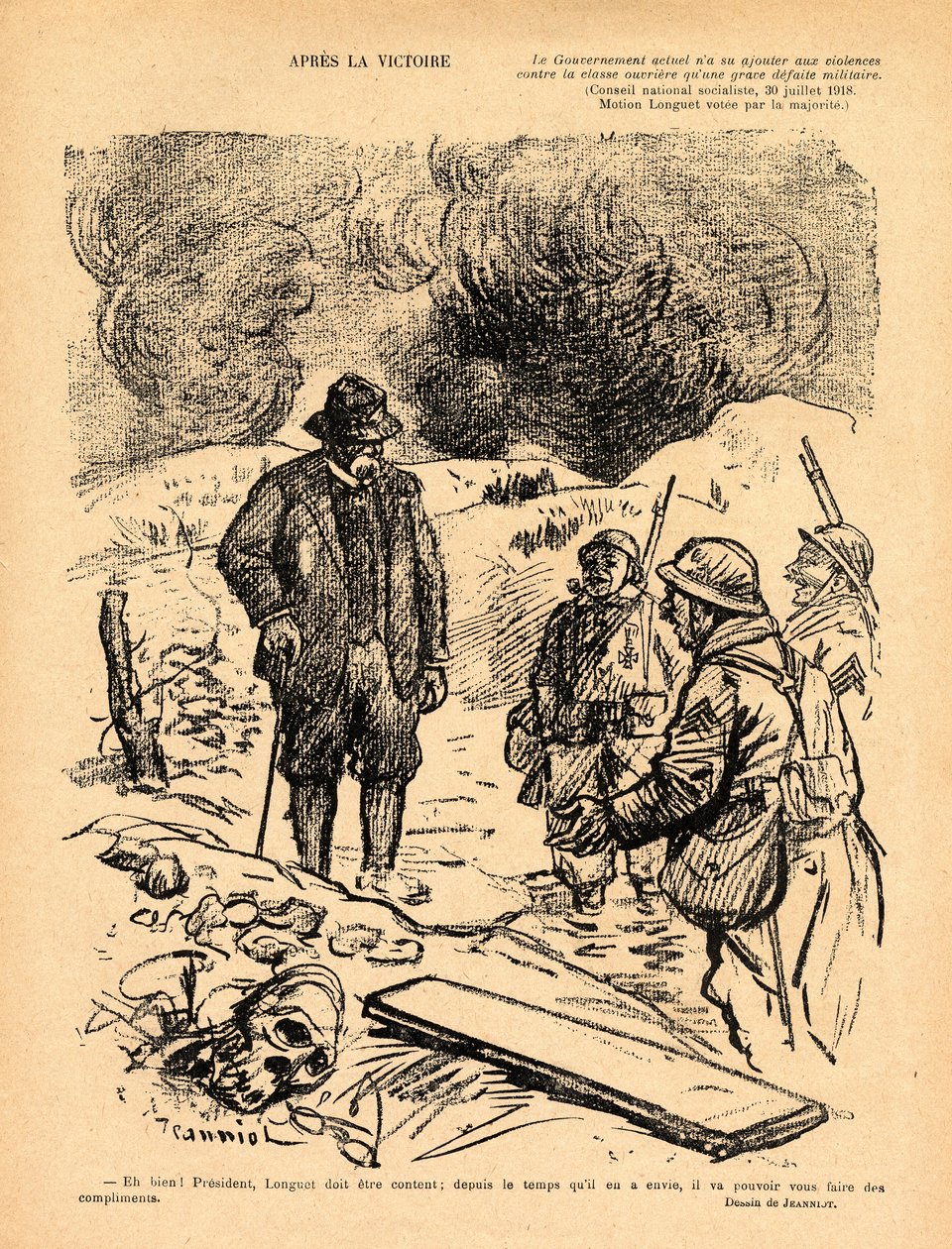Le Laugher rouge, Satirique en N & B von Pierre Georges Jeanniot