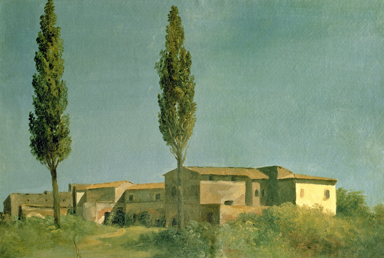 In der Villa Farnese: Die zwei Pappeln (um 1777) von Pierre Henri de Valenciennes