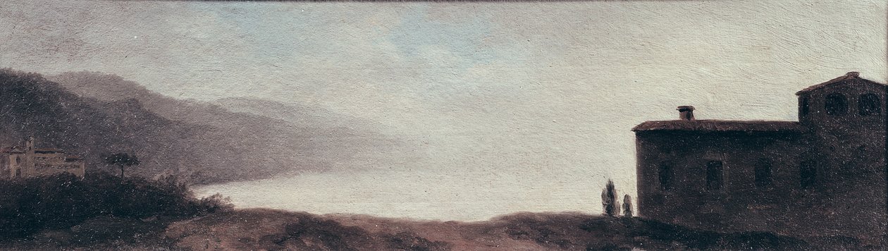 See Nemi im Regen von Pierre-Henri de Valenciennes