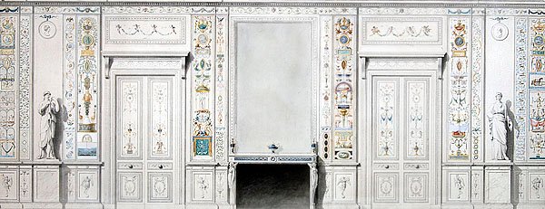 Entwurf für einen Salon von Pierre II Rousseau