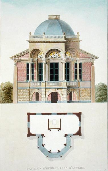 Pavillon von Hingene, in der Nähe von Antwerpen, aus 