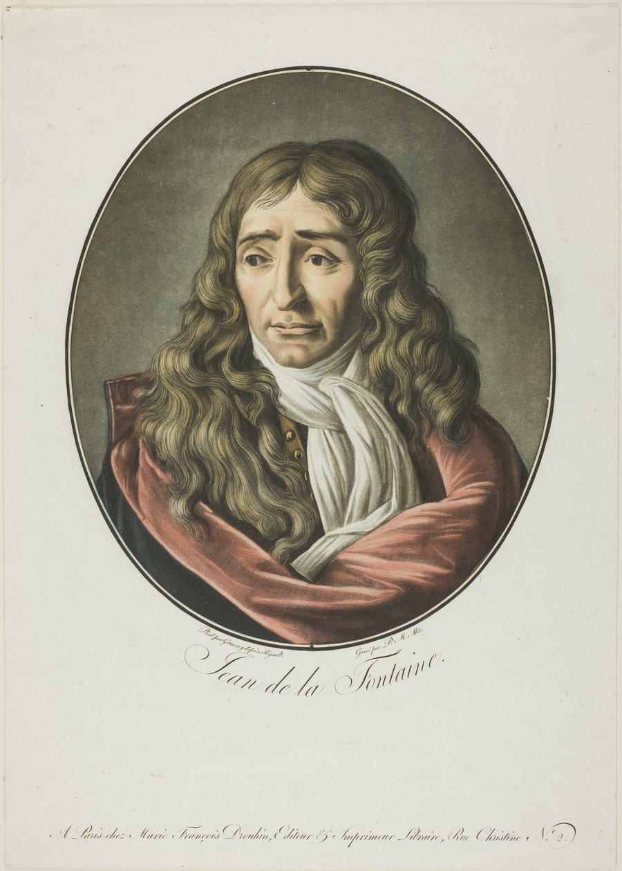 Jean de La Fontaine von Pierre Michel Alix