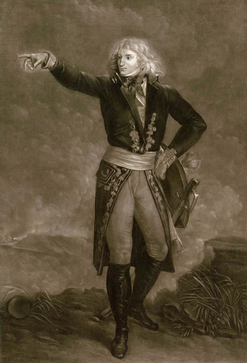 Napoleon Bonaparte als General en Chef der Armee von Italien (1796-1797) - Gravur von Pierre Michel Alix von Pierre Michel Alix