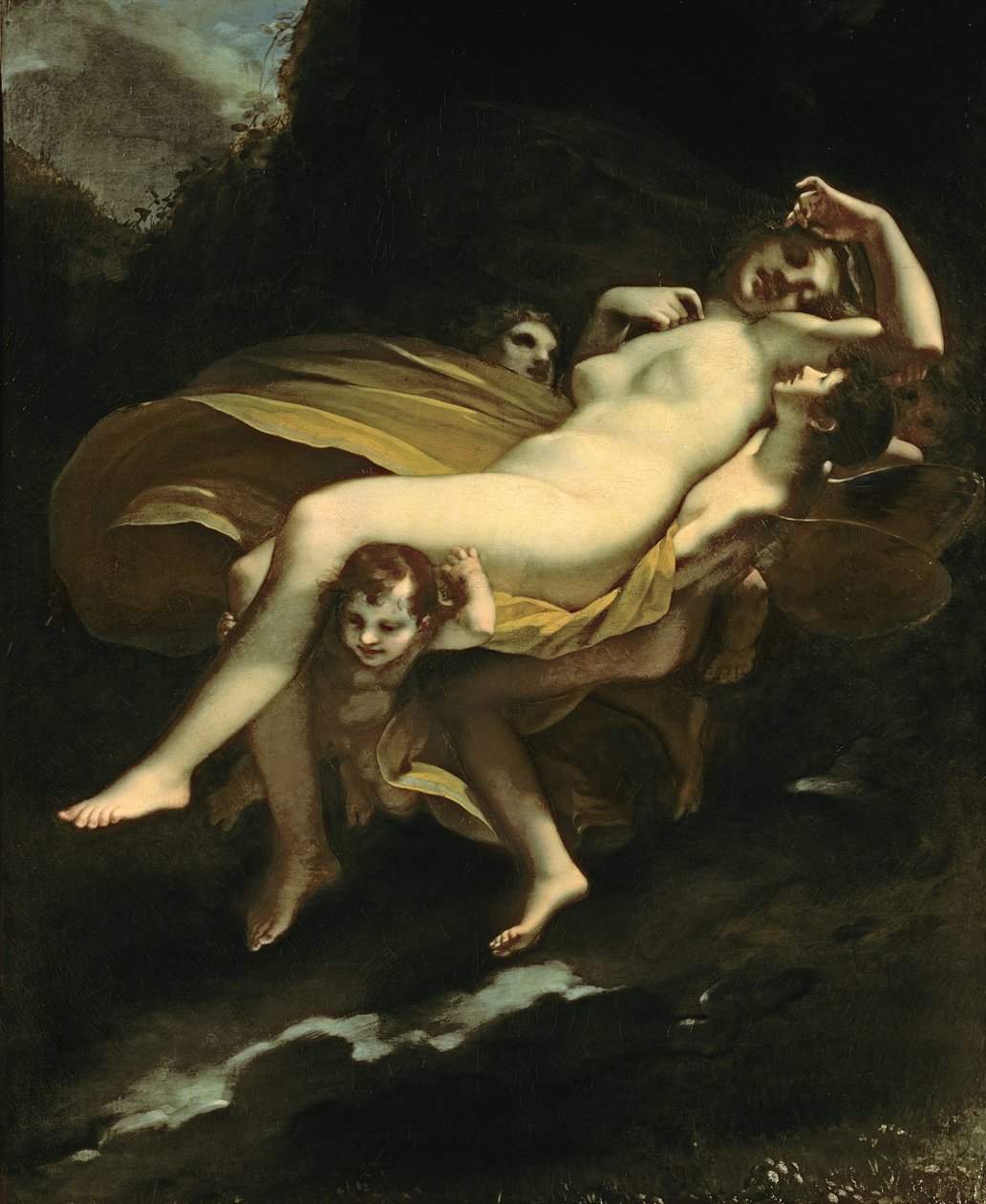 Psyche in den Himmel transportiert von Pierre Paul Prudhon