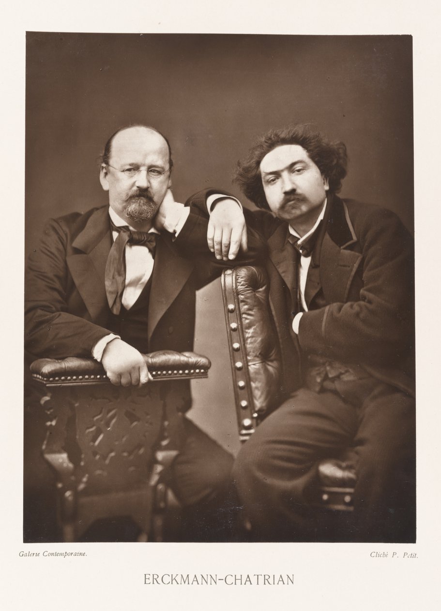 Emile Erckmann und Charles Chatrain von Pierre Petit