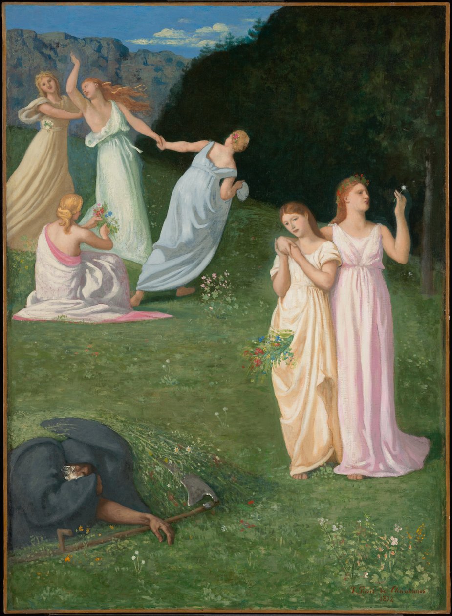 Der Tod und die Mädchen von Pierre Puvis de Chavannes