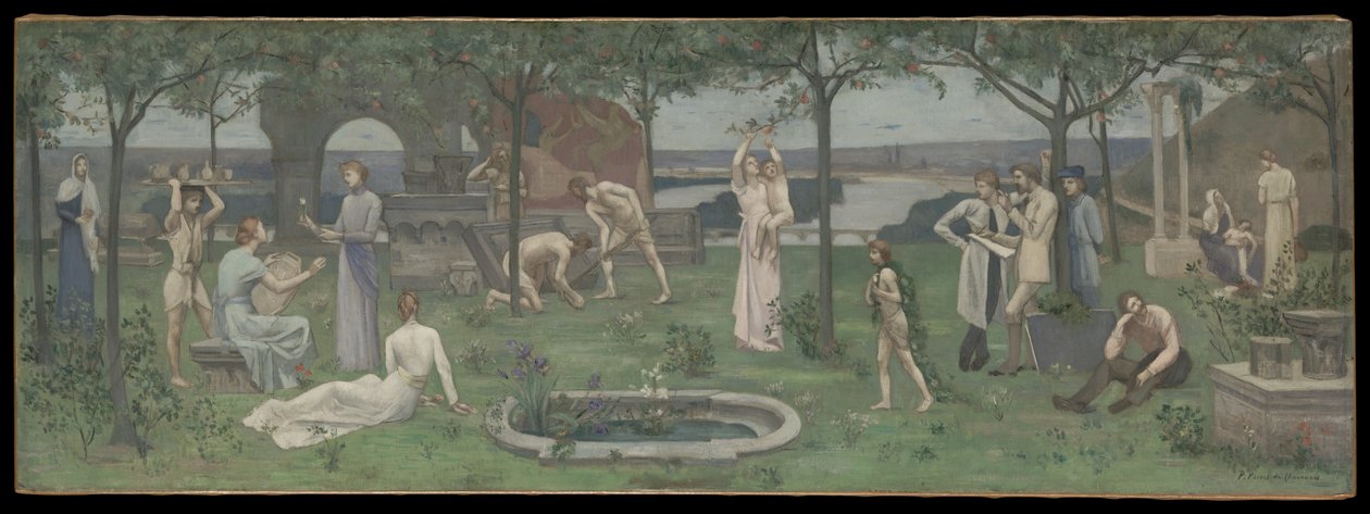 Zwischen Kunst und Natur von Pierre Puvis de Chavannes