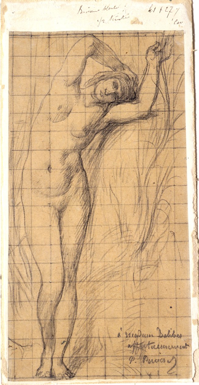 Studie für die Figur von "La Saône" von Pierre Puvis de Chavannes