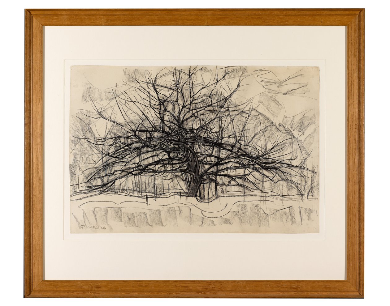 Studie für Der graue Baum, 1911 von Piet Mondrian