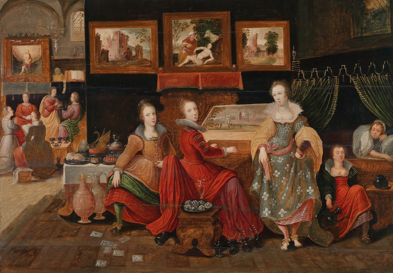Das Gleichnis von den klugen und törichten Jungfrauen von Pieter Lisaert IV.