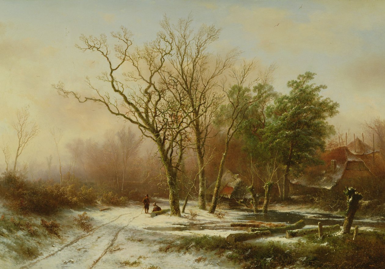 Ein Winterabend von Pieter Lodewijk Francisco Kluyver