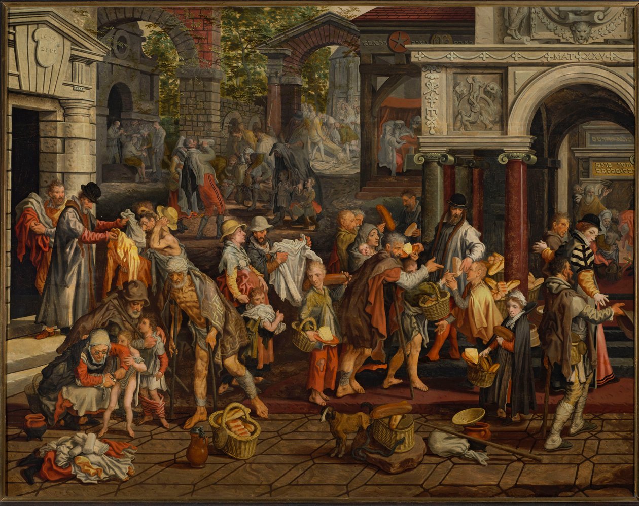 Werke der christlichen Barmherzigkeit von Pieter Aertsen