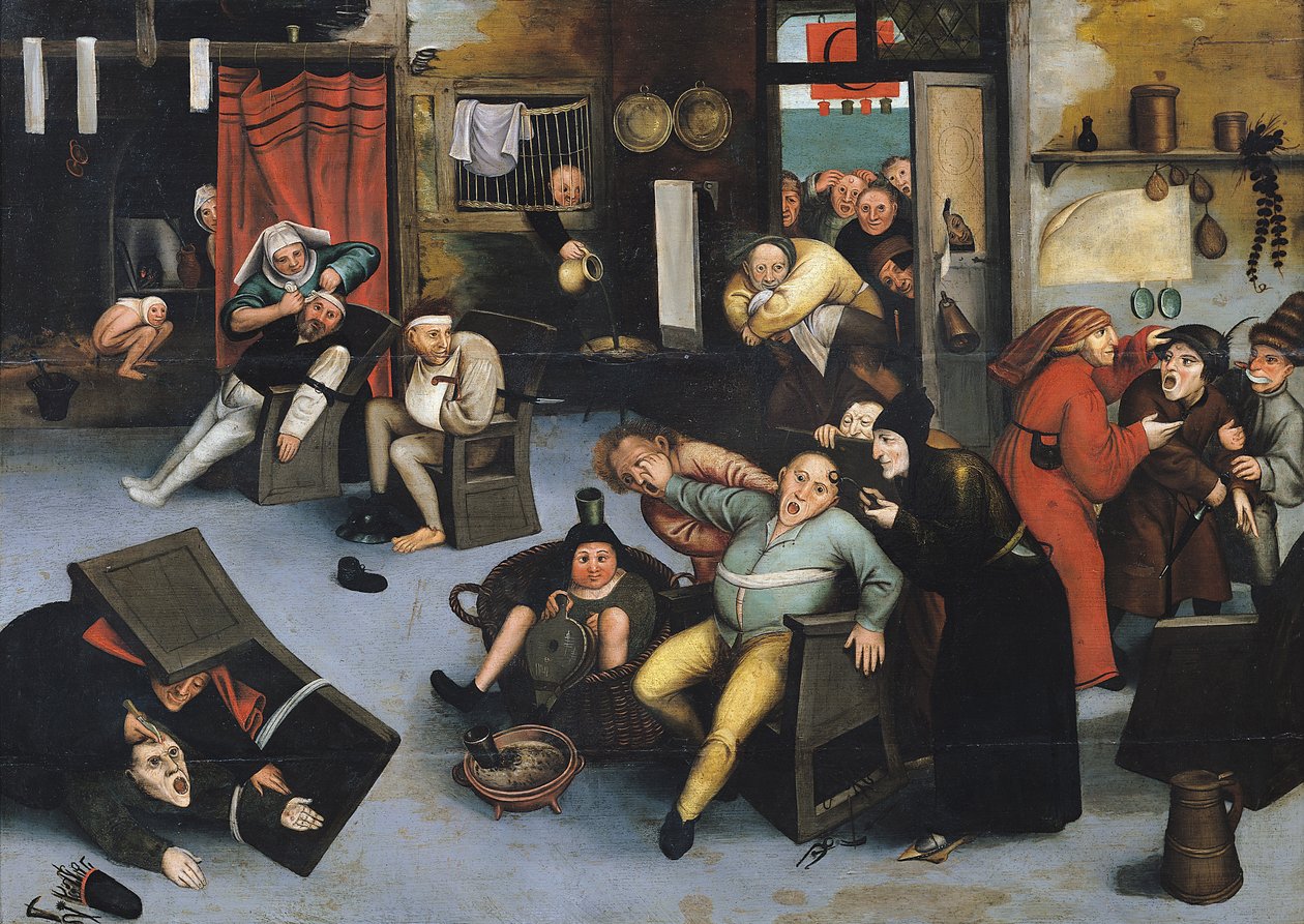 Das Entfernen des Steins des Wahnsinns oder eine Operation am Kopf von Pieter Bruegel the Elder