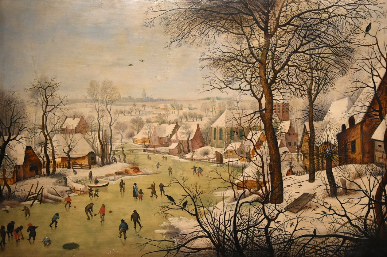 Winterlandschaft mit Vogelfalle von Pieter Brueghel the Younger