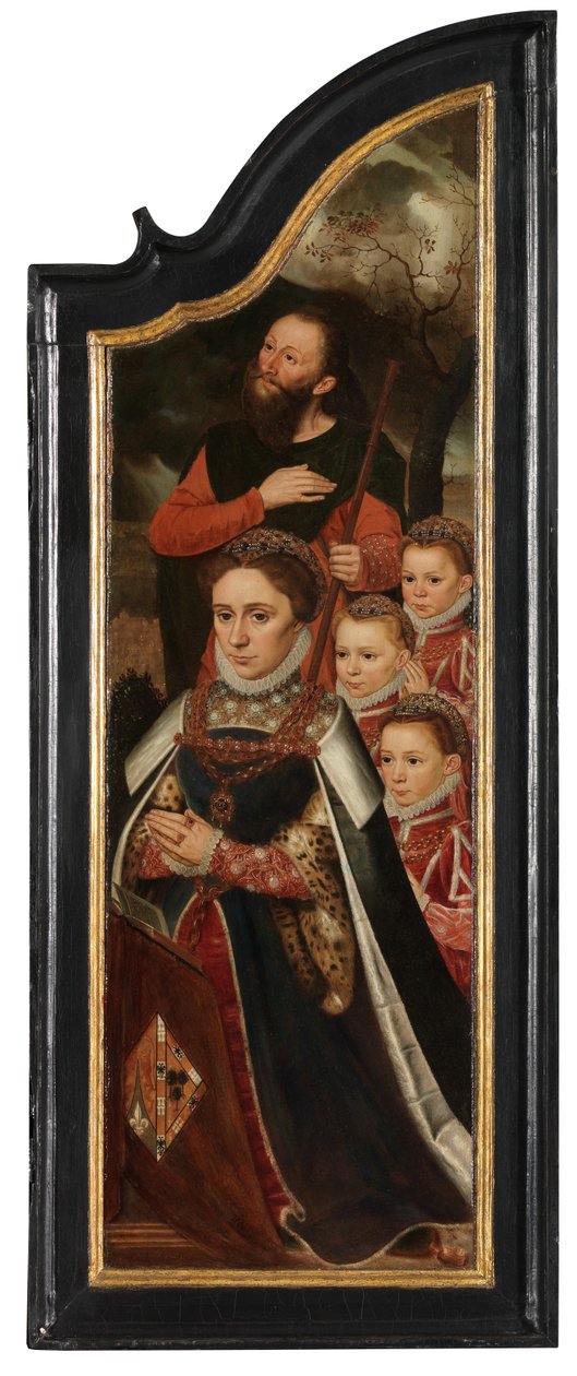 Rechtes Panel von Christus am Kreuz mit der Jungfrau, St. Johannes und Maria Magdalena von Pieter Claeissens