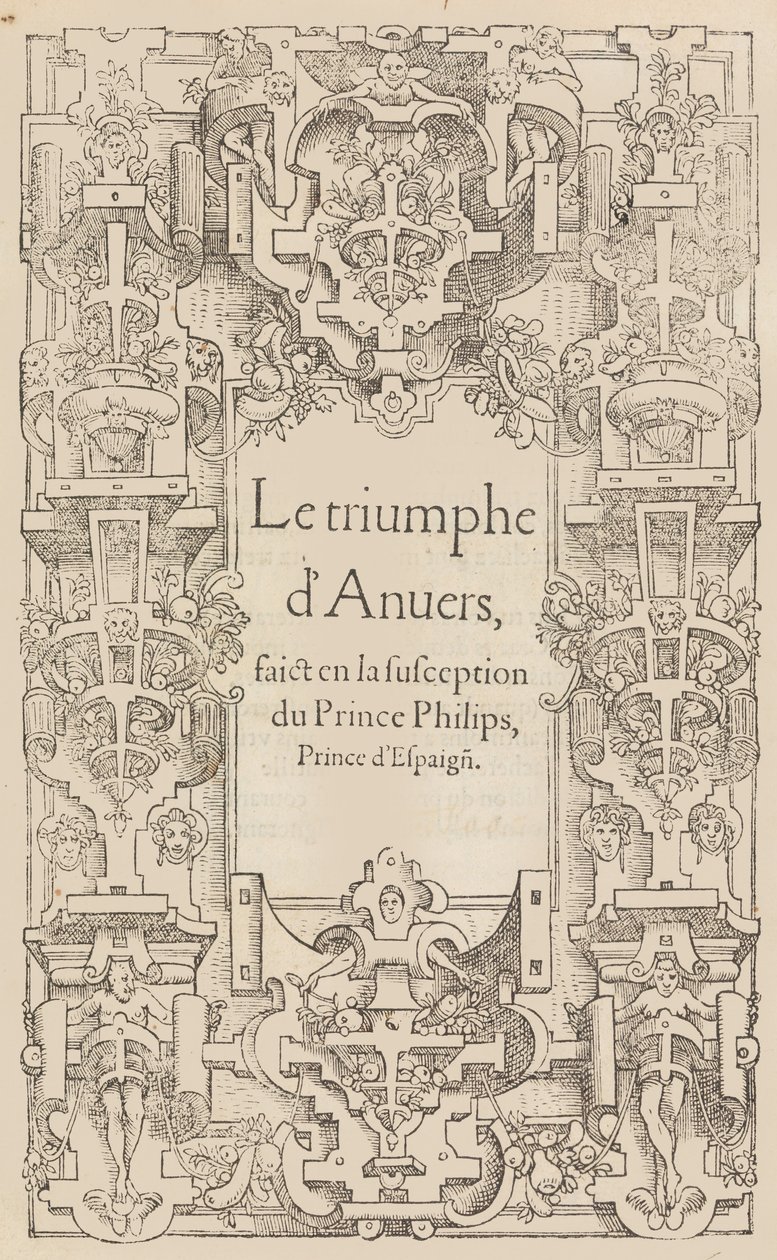 Der Triumph von Antwerpen bei der Aufnahme von Prinz Philipp, Prinz von Spanien von Pieter Coecke van Aelst
