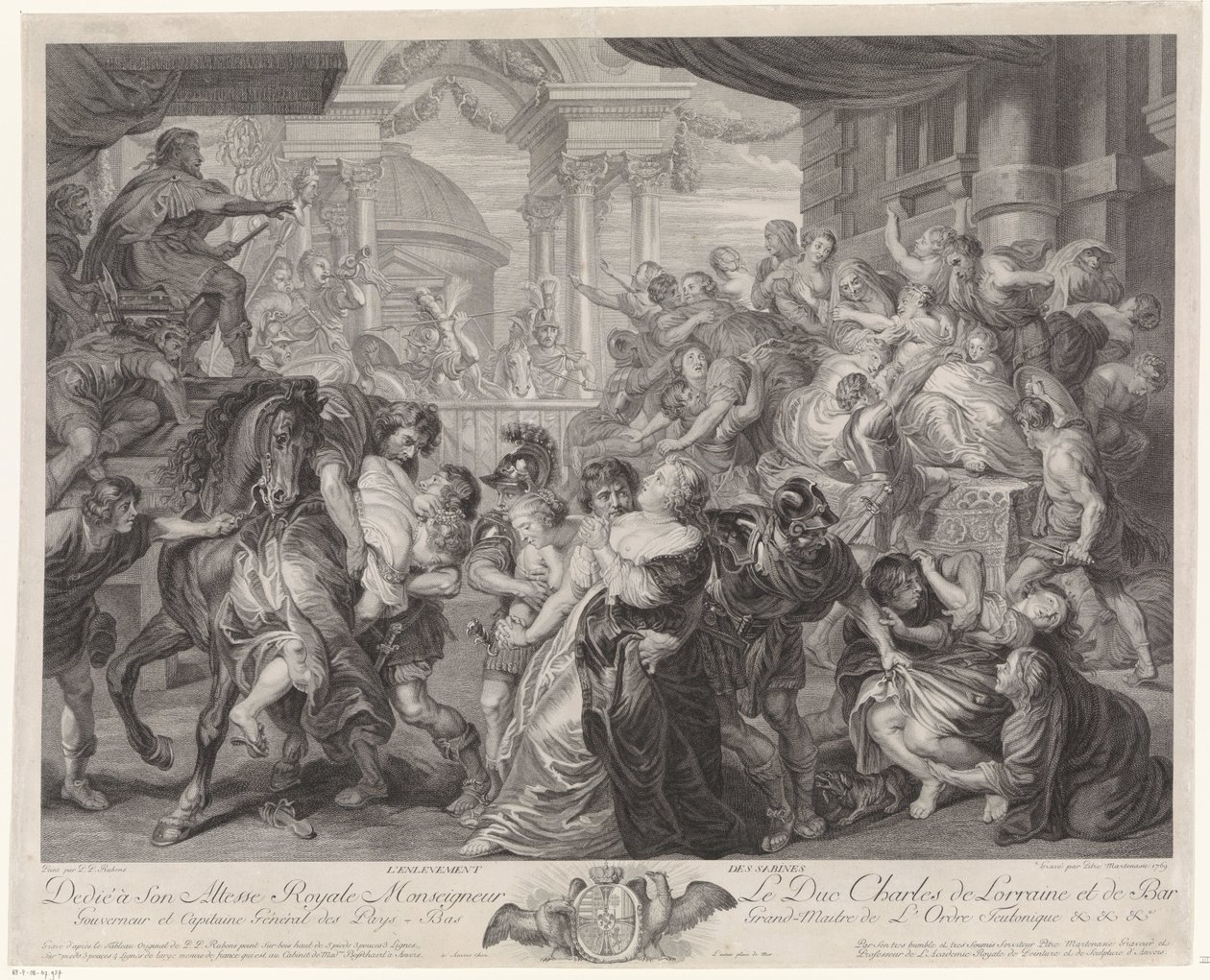 Raub der Sabinerinnen von Pieter Franciscus Martenasie