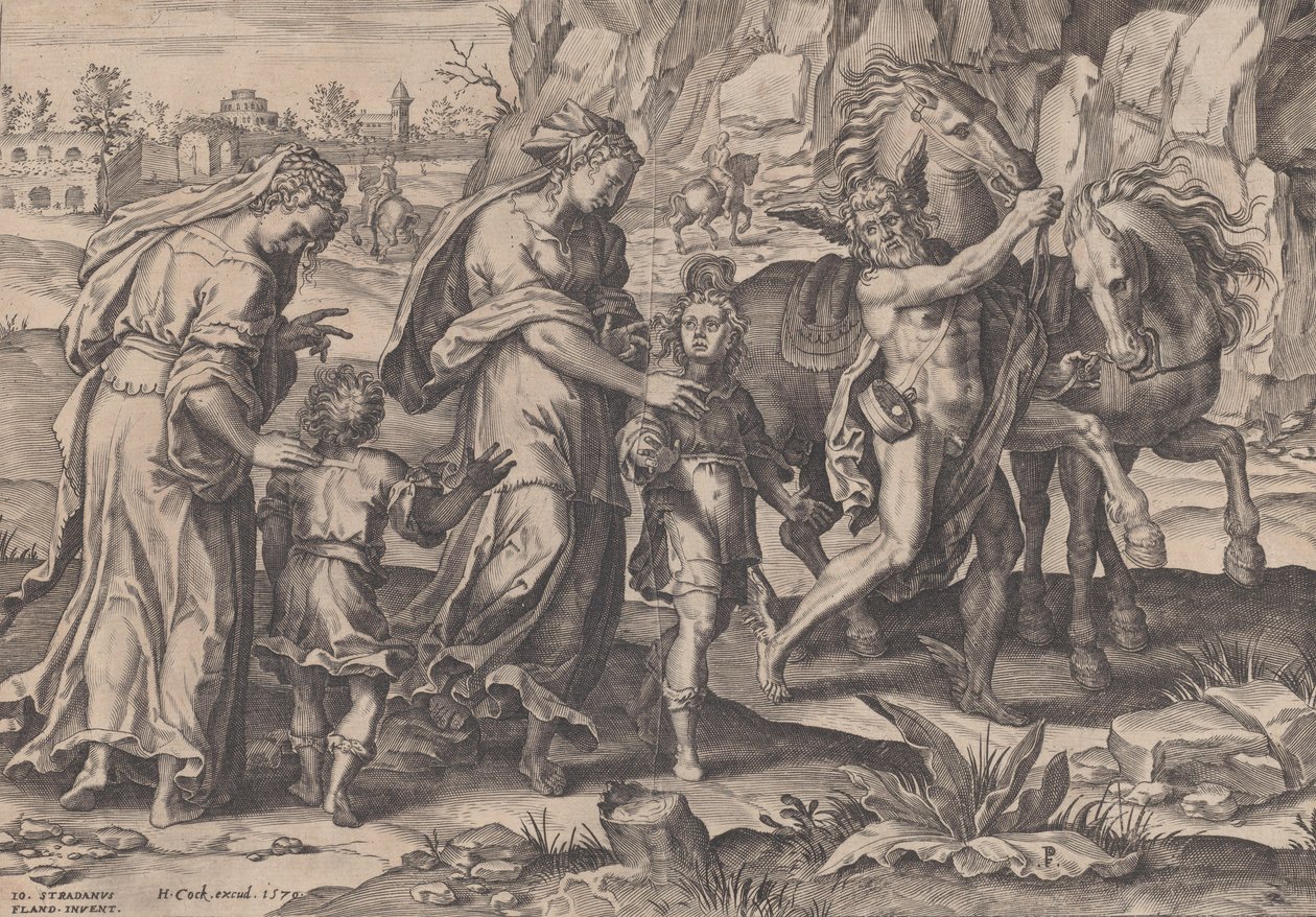 Jugend, aus Der Lauf des menschlichen Lebens, 1570 von Pieter Furnius