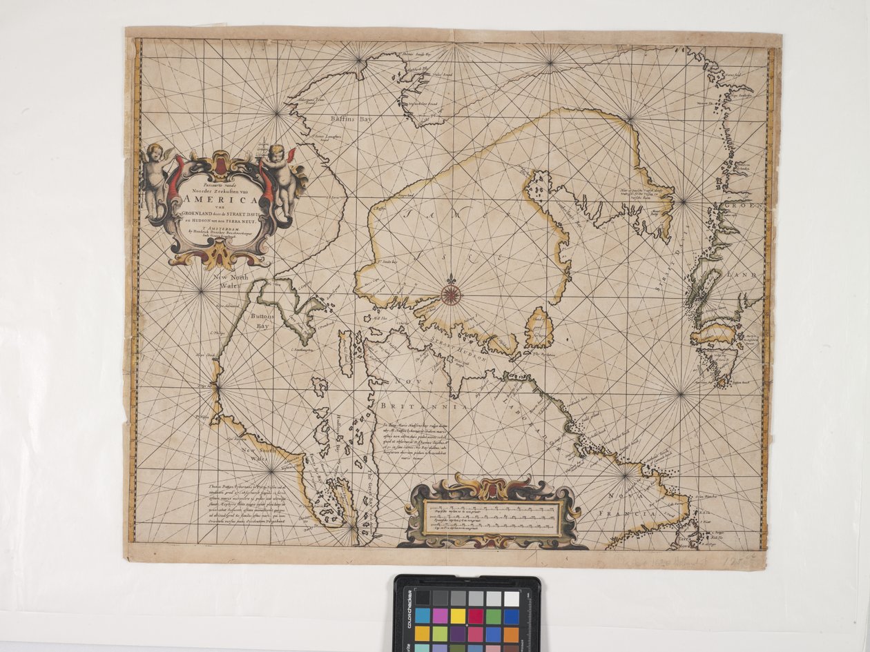 Neue Karte der nordöstlichsten Küste Amerikas von Pieter Goos